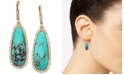 lonna & lilly Gold-Tone Stone and Crystal Drop Earrings